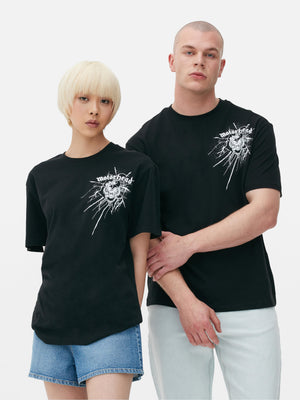 UNISEX Black Motorhead Graphic T-Shirt