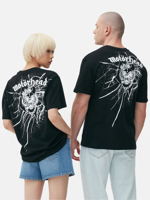 UNISEX Black Motorhead Graphic T-Shirt
